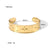 Elegant Streetwear Animal Leaf Stainless Steel Plating 18k Gold Plated Wristband Bangle