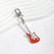 Elegant Streetwear Guitar Alloy Epoxy Keychain