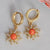 Elegant Sun Copper 18k Gold Plated Jewelry Set In Bulk