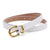 Elegant Sweet Solid Color Pu Leather Plating Women's Leather Belts