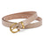 Elegant Sweet Solid Color Pu Leather Plating Women's Leather Belts