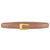 Elegant U Shape Solid Color Alloy Leather Women's Leather Belts