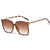 Elegant Vacation Simple Style Solid Color Ac Square Full Frame Women's Sunglasses