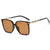 Elegant Vacation Simple Style Solid Color Ac Square Full Frame Women's Sunglasses