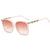 Elegant Vacation Simple Style Solid Color Ac Square Full Frame Women's Sunglasses