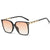 Elegant Vacation Simple Style Solid Color Ac Square Full Frame Women's Sunglasses