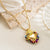 Elegant Vintage Style Simple Style Heart Shape Copper 18k Gold Plated Pendant Necklace In Bulk