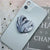 Epoxy Marble Pattern Telescopic Solid Color Heart-shaped Mobile Phone Bracket