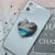 Epoxy Marble Pattern Telescopic Solid Color Heart-shaped Mobile Phone Bracket