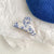 Ethnic Style Blue And White Porcelain Acetic Acid Sheets Stoving Varnish Hair Clip Hair Claws 1 Piece