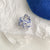 Ethnic Style Blue And White Porcelain Acetic Acid Sheets Stoving Varnish Hair Clip Hair Claws 1 Piece