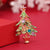 Ethnic Style Christmas Tree Alloy Inlay Rhinestones Unisex Brooches