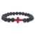 Ethnic Style Cross Stone Beaded Bracelets