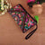 Ethnic Style Floral Embroidery Square Zipper Coin Purse