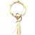 Ethnic Style Geometric Pu Leather Tassel Bag Pendant Keychain