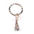 Ethnic Style Geometric Pu Leather Tassel Bag Pendant Keychain