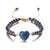 Ethnic Style Heart Shape Natural Stone Knitting Bracelets