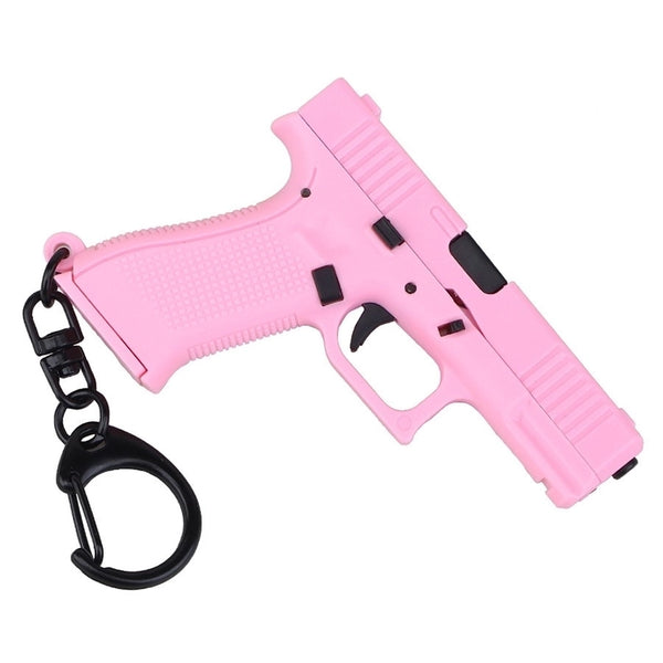 Ethnic Style Pistol Plastic Unisex Bag Pendant Keychain