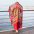 Ethnic Style Shawl Scarf Dual-use Sun Protection By The Sea Beach Scarf Red Large Gauze Scarf Female Desert Travel Photography Summer