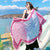 Ethnic Style Shawl Scarf Dual-use Sun Protection By The Sea Beach Scarf Red Large Gauze Scarf Female Desert Travel Photography Summer