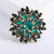 Ethnic Style Shiny Pin Flower Alloy Inlay Crystal Glass Women'S Brooches