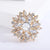 Ethnic Style Shiny Pin Flower Alloy Inlay Crystal Glass Women'S Brooches