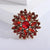 Ethnic Style Shiny Pin Flower Alloy Inlay Crystal Glass Women'S Brooches