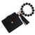 Ethnic Style Simple Style Rhombus Pu Leather Tassel Inlay Rhinestones Keychain