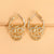 Ethnic Style Skull Alloy Hoop Earrings