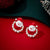 Ethnic Style Snowman Snowflake Elk Alloy Enamel Rhinestones Women's Drop Earrings 1 Pair