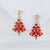 Ethnic Style Snowman Snowflake Elk Alloy Enamel Rhinestones Women's Drop Earrings 1 Pair