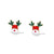 Ethnic Style Snowman Snowflake Elk Alloy Enamel Rhinestones Women's Drop Earrings 1 Pair