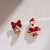 Ethnic Style Snowman Snowflake Elk Alloy Enamel Rhinestones Women's Drop Earrings 1 Pair