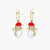 Ethnic Style Snowman Snowflake Elk Alloy Enamel Rhinestones Women's Drop Earrings 1 Pair