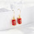 Ethnic Style Snowman Snowflake Elk Alloy Enamel Rhinestones Women's Drop Earrings 1 Pair