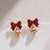 Ethnic Style Snowman Snowflake Elk Alloy Enamel Rhinestones Women's Drop Earrings 1 Pair