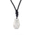 Ethnic Style Water Droplets Natural Stone Crystal Agate Pendant Necklace 1 Piece