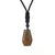 Ethnic Style Water Droplets Natural Stone Crystal Agate Pendant Necklace 1 Piece