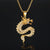 Europe And America Cross Border Hip Hop New Arrival Twelve Zodiac Dragon Pendant Chinese Style Gold-Plated Full Diamond Pendant Men's And Women's Sweater Chains