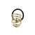 Europe And America Hair Rope Fashionable Alloy Seamless Hair Band Butterfly Rubber Band Ponytail Hair Ring Hairware