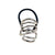 Europe And America Hair Rope Fashionable Alloy Seamless Hair Band Butterfly Rubber Band Ponytail Hair Ring Hairware