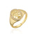 Europe And America Hot Sale New Copper-plated Gold Religious Jewelry Virgin Mary Open Ring