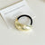 Europe And America  Popular New Creative Metal Glossy Surface Elastic Hair Ring Simple Color Retention Wear-Resistant Rubber Headband Head Rope Women