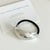 Europe And America  Popular New Creative Metal Glossy Surface Elastic Hair Ring Simple Color Retention Wear-Resistant Rubber Headband Head Rope Women