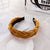 Europe And The United States   Net Red Golden Velvet Braided Headband Woven Temperament Simple Knotted Headband Hair Accessories Manufacturers