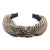 European And American Cross-border Retro Leopard-print Wide-brimmed Fabric Headband Summer New Cross Knot Elegant Simple Fashion Headband