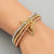 European And American Fashion Trend Hip-hop Style Copper Micro-inlaid Zircon Three-piece Elastic Bracelet