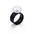 European And American Foreign Ornament Wholesale Stainless Steel Ring Fashion Titanium Steel Popular Shell Pearl Ring 8mm Ring