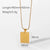 European And American Ins Internet Celebrity Necklace 18k Gold Stainless Steel Text Necklace For Women Fashion Trendy Style Necklace Jewelry