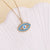 European And American New Devil's Eye Oil Dripping Stainless Steel Pendant Necklace